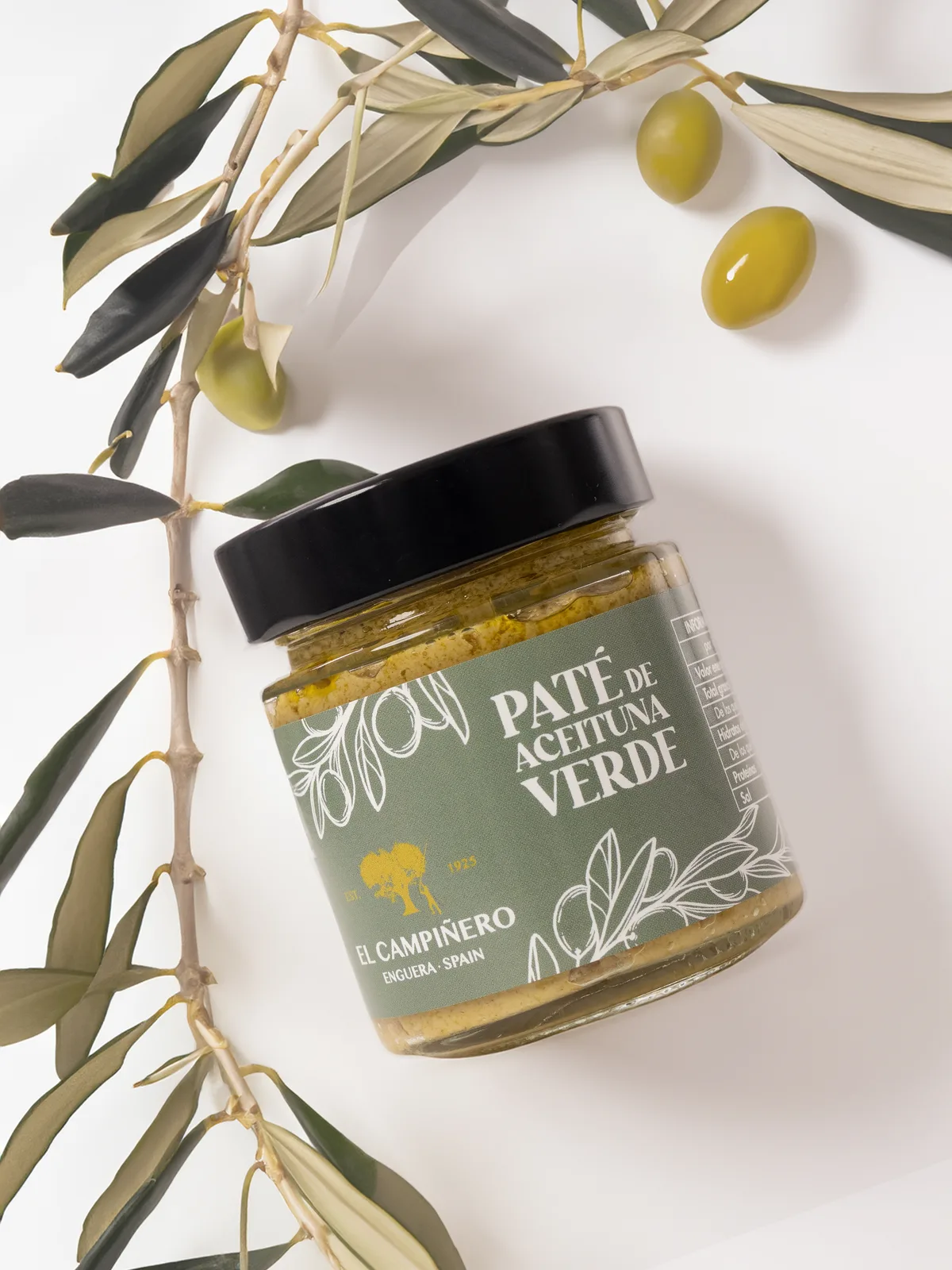 El Campiñero Paté de Aceitunas Verdes: паста от зелени маслини Manzanilla