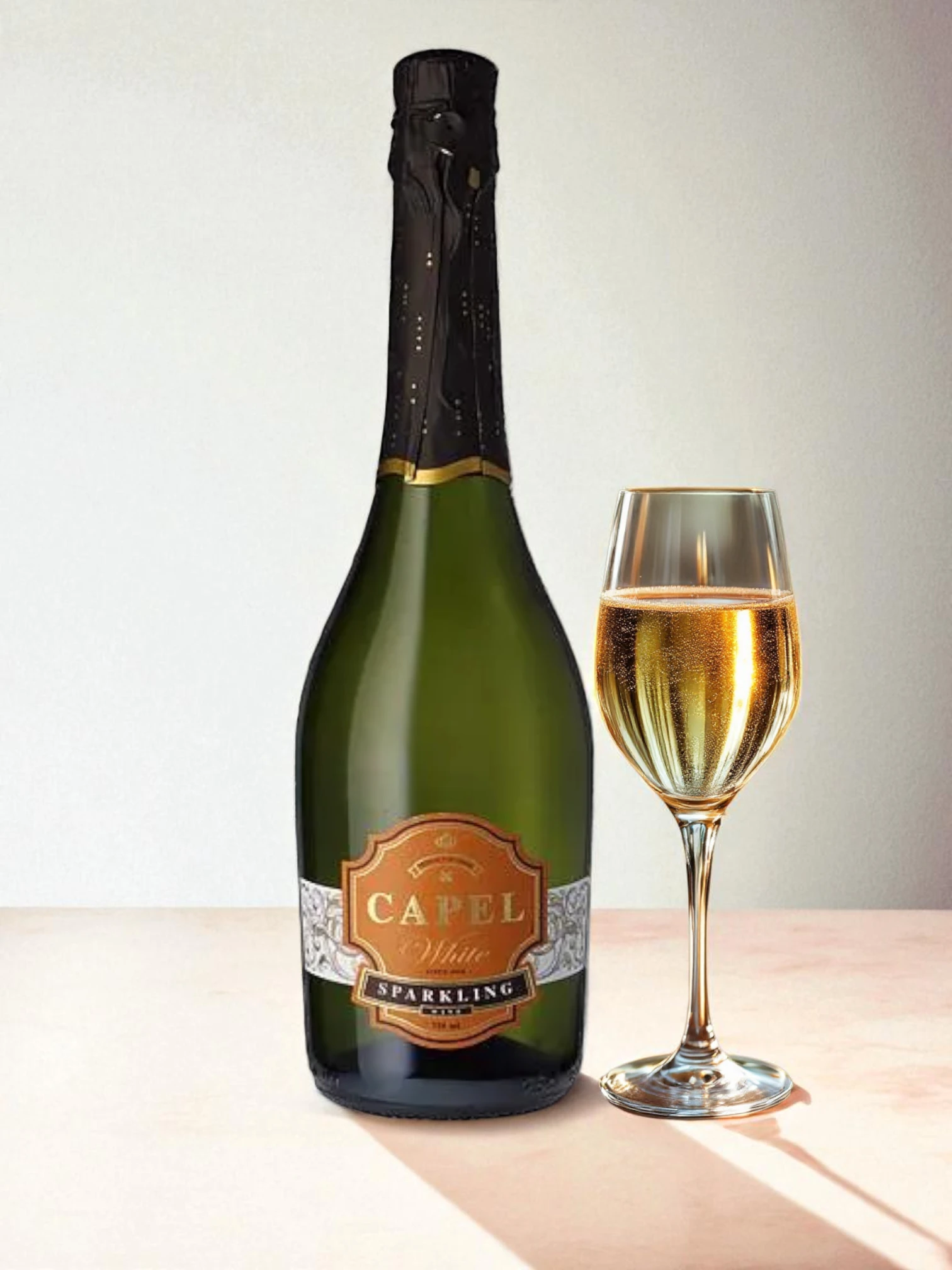 CAPEL SPARKLING – VINO BLANGO CAVA: Произведено от грозде от лозя, отглеждани по традиционни методи от дребни земевл...
