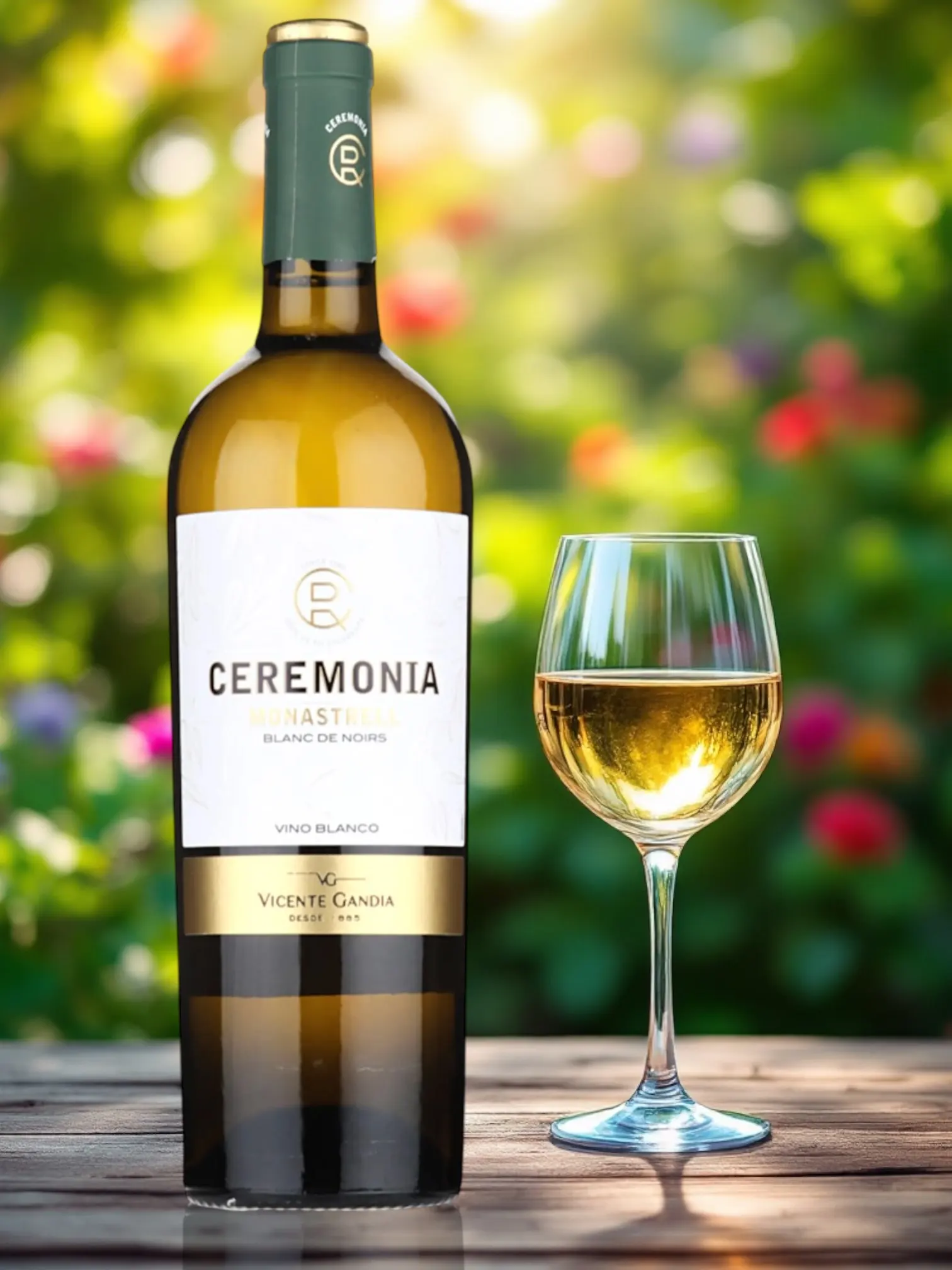 Ceremonia Monastrell Blanc de Noirs: Бяло вино от червения сорт Monastrell, който се бере ръчно в края на месец септе...